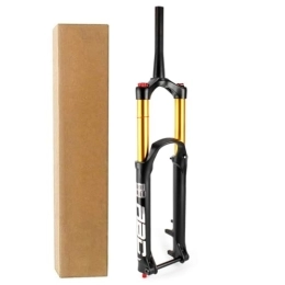DYSY Mountain Bike Fork DYSY 27.5 Inch DH Mountain Bike Front Fork, Aluminum Alloy 1-1 / 2" Conical Tube Steerer 29ER MTB Bicycle Fork Manual Locking Axle 15 * 110mm (Size : 27.5 inch)
