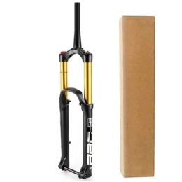 DYSY Mountain Bike Fork DYSY DH Mountain Bike Fork 27.5 29 Inch, Aluminum Alloy 1-1 / 2" Conical Tube Steerer MTB Downhill Bicycle Fork Manual Locking Axle 15 * 110mm (Size : 27.5 inch)