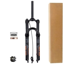 DYSY Mountain Bike Fork DYSY Mountain Air Fork 26 / 27.5 / 29 Inch, Ultralight Magnesium Alloy Bike Suspension Shock Absorber 28.6mm MTB Front Fork Travel 120mm (Color : Remote lock, Size : 29 inch)