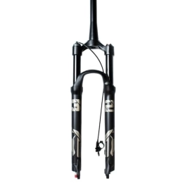 DYSY Mountain Bike Fork DYSY Mountain Bike Air Suspension Fork 26 27.5 29 Inch Magnesium Alloy 1 / 1-8" Straight Tube Rebound Adjust Bicycle Steerer 140mm (Color : Remote lock B, Size : 29 inch)