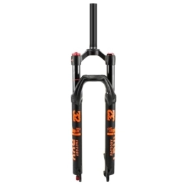 DYSY Mountain Bike Fork DYSY Mountain Bike Front Fork 26 Inch 27.5 Inch 29 Inch, Ultralight Bicycle Shock Absorber 1-1 / 8 Shoulder Lock MTB Fork Black Travel 120mm (Color : Straight tube A, Size : 29 inch)