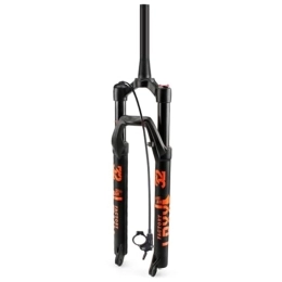 DYSY Mountain Bike Fork DYSY MTB Bike Shock Absorber Fork 26 / 27.5 / 29 Inch, Ultralight Aluminum Alloy 1-1 / 8 Shoulder Lock Mountain Bicycle Front Forks Travel 120mm (Color : Tapered tube B, Size : 29 inch)