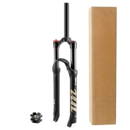 DYSY Mountain Bike Fork DYSY MTB Bike Suspension Forks 26 27.5 29 Inch, Bicycle Suspension 1-1 / 8" Straight Tube Shoulder Lock Mountain Bike Steerer Fork 120mm (Color : Manual lock A, Size : 29 inch)
