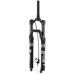 DYSY Mountain Bike Fork DYSY MTB Fork 26 27.5 29 Inches Magnesium Alloy Mountain Bike Suspension Shocks 1-1 / 8 Straight Tube / Tapered Tube Bicycle Steerer Travel 100mm (Color : Remote lock B, Size : 29 inch)