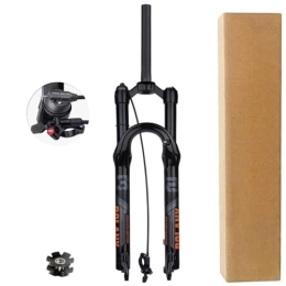 DYSY Mountain Bike Fork DYSY Ultralight Mountain Air Fork 26 27.5 29 Inch, Bike Suspension Shock Absorber 28.6mm Thread Less MTB Front Fork Travel 120mm (Color : Remote lock, Size : 29 inch)