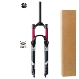 DYSY Mountain Bike Fork DYSY Ultralight MTB Bike Air Fork 26 Inch 27.5" 29 er, Aluminum Alloy 28.6mm Mountain Bike Shock Absorber Forks with Rebound Adjust Travel 140mm (Color : Manual lock A, Size : 29 inch)
