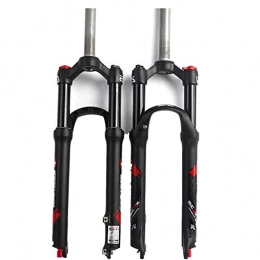 DZGN Spares DZGN Bicycle Front Forks, 26 / 27.5 / 29 inch MTB Bike Front Fork with Rebound Adjustment, 110mm Travel 28.6mm Threadless Steerer for Bicycle Accessories, 26 inch