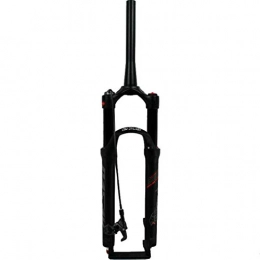 DZGN Spares DZGN MTB bicycle suspension fork 26 27.5 29 inch air shock absorber taper tube 1-1 / 2"damping adjustment disc brake QR 9mm travel 120mm 1700g bicycle forks, matt black remote, 27.5inch