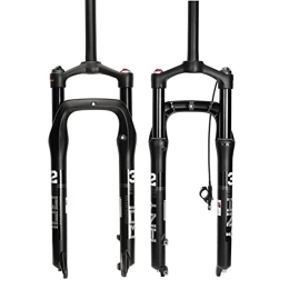 EMISOO Spares EMISOO 26 Inch Bike Fat Fork 4.0 Tire Travel 100mm MTB Suspension Fork 1-1 / 8" Straight Tube QR 9mm Disc Brake Fit Snow / Mountain / Beach Bicycle AM / XC / FR