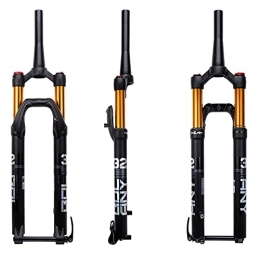 EMISOO Mountain Bike Fork EMISOO Mountain Bike Suspension Fork 26 27.5 29 Inch Air MTB Bicycle Fork Thru Axle 15 X100 Mm Tapered Tube 1-1 / 2" Travel 100mm Disc Brake Aluminum Alloy