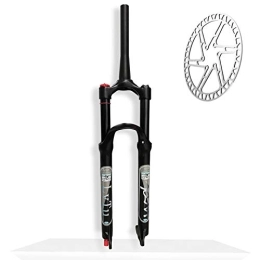 ESENDSHOW Spares ESENDSHOW Bicycle Front Fork 140mm Travel 26 27.5 29 Inch Air Mtb Front Forks, Straight / tapered Tube Disc Brake Mountain Bike Suspension Forks Black With 160mm Rotor