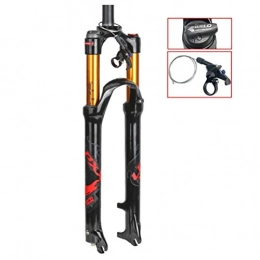 ETScooter Spares ETScooter MTB Suspension Air Fork 26 27.5 29 Inch Mountain Bike Front Suspension Fork Bicycle Shock Absorber Forks Rebound Adjust Travel: 100mm (Color : A, Size : 29 Inch)