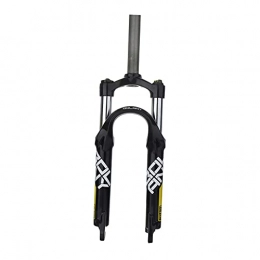F Fityle Mountain Bike Fork F Fityle Folding Bike Fork, 20inch, Travel 80mm, Adjust Straight Tube 28.6mm QR 9mm, Manually Adjustable Damping Front Forks for Mountain Bike - Yellow