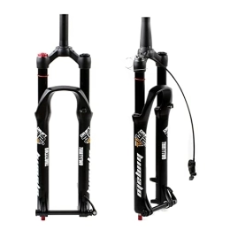 FiveShops Mountain Bike Fork FiveShops Mountain Bike Front Fork Air Suspension Fork, 26 / 27.5 / 29 inch Air Mountain Bike Suspension Fork Suspension MTB Gas Fork 100mm Travel Shoulder control / wire control Bicycle Front Fork