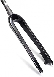 SONG Spares Fork Cycling Lightweight Carbon Fiber MTB Bike Rigid Fork Front Brake Disk Bicycle Suspension Fork (Color : Matteblack, Size : 27.5inch)