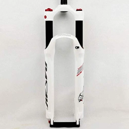  Mountain Bike Fork Front Fork, 26 / 27.5 / 29 Inch Mountain Bike Air Pressure Suspension Fork Gas Fork Shoulder Control Remote Control Damping Turtle Free Of Charge (Color : White, Size : 29)