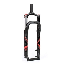  Mountain Bike Fork Front Fork, Air Suspension Fork, 20.26inches 4.0 Fat Tire Straight Pipe Bike Forks Air Pressure Shock Absorber Locked Shoulder Control Stroke 120 Mm Air Pressure Bicycle Forks