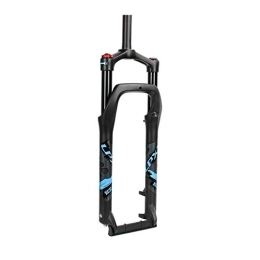  Mountain Bike Fork Front Fork, Bicycle Air Pressure Front Fork, Straight Tube 20, 26 Inches Shoulder Control Air Pressure Shock Absorber Oil Spring Locked Disc Brake Bike Front Fork (Color : A, Size : 26 inches)