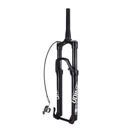  Mountain Bike Fork Front Fork, Bicycle Front Fork, 29 Inch Conical Tube Mountain Bike Barrel Axle Front Fork Damping Air Shock Stroke 120 Mm Remote Lockout Disc Brake Air Pressure Bicycle Forks