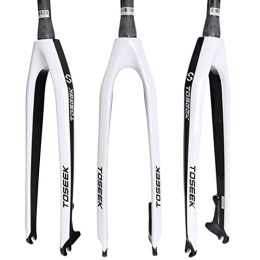 Fansisco Mountain Bike Fork Front Fork Bicycle Hard Fork Disc Brake 26 Inch 27.5 Inch 29 Inch Cone Head Tube Mountain Bike Full Carbon Front Fork C, 29