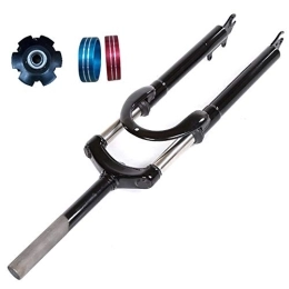 BJJZQ Mountain Bike Fork Front Fork For Mountain Bike 26 Inch Travel 100mm Hydraulic shock absorption Fork Disc Brake Shoulder Control MTB Suspension Fork Aluminum Alloy Lockout Mountain Bicycle Forks