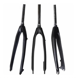 Full Carbon Carbon Fiber Road Bike Forks/Carbon Fiber Mountain Bike Forks Size 1-1/2 Bicycle Forks 26/27.5 ER (Color : Black)