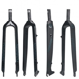 CNCBT Spares Full Carbon Fiber Bike Rigid Fork, 1-1 / 8" Threadless MTB Front Fork-Threadless Straight Tube Superlight Mountain Bike Front Forks 26 / 27.5 / 29 / '', Black, 29