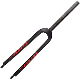 FWC Spares FWC 26 / 27.5 / 29 Inch Bicycle Fork, Hard Fork Made Of Carbon Fiber / Disc Brake / Straight Tube 28.6Mm * 298Mm / Disc Brake Only / Support For 7 Inch Discs (183Mm)