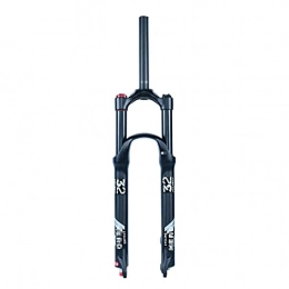 FWC Spares FWC 26 / 27.5 / 29 Inch Mountain Bike Fork, Adjustable Damping / Air Fork / 160Mm Disc Brake / 1-1 / 8 Straight Tube 28.6 * 220Mm / Stroke 100Mm / 120Mm * 32Mm Black Inner Tube