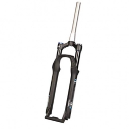 FWC Mountain Bike Fork FWC 26 / 27.5 / 29 Inch Universal Bicycle Fork, Mtb Forks Spinal Canal / Air Lockable / Stroke 140Mm / Aluminum Alloy / Adjustable Damping / Black / White Light