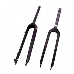 FWC Mountain Bike Fork FWC 26 / 27.5 Inch Bicycle Fork Mtb Forks, Carbon Fiber / Head Tube Specification 1-1 / 8"(28.6 Mm) / Disc Brake / Open Gear 100 Mm / Head Tube 28.6 Mm * 300 Mm