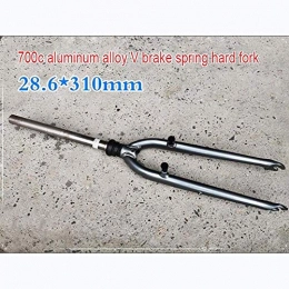 FWC Mountain Bike Fork FWC Bicycle Fork Mountain Bike Fork Bicycle Suspension Fork Mtb Forks 700C Bicycle Carriage Aluminum Shock Absorber Fork Mountain Bike 220 / 310Mm Spring Hard Fork