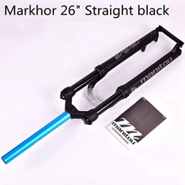 generies Spares Generies Bike Fork Manitou MARKHOR 26 27.5inchs 29er Mountain MTB Bicycle Fork air Front Fork suspension 2019 Manual control remote lock 1 26 Straight black