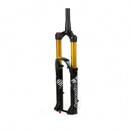 GNY Mountain Bike Fork GNY mountain bike forks 27.5 29 Inch Mountain Bike Fork, Bicycle Air Suspension Fork DH AM MTB Fork Hand Control Cone Tube 1-1 / 2" Disc Brake Thru Axle 15 110mm Travel 160mm (Color : A, Size : 29inch)