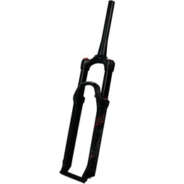 GYWLY Mountain Bike Fork GYWLY 26 / 27.5 / 29Inch Mountain Bike Air Suspension Fork Tapered Steerer Front Fork, Rebound Adjustment 100mm Travel QR Manual / Crown Lockout (Color : Hl, Size : 27.5inch)