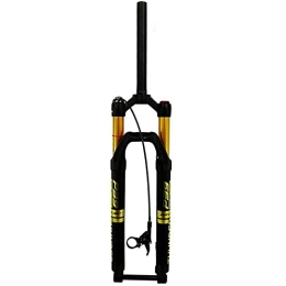 GYWLY Spares GYWLY Bike Front Forks MTB Air Suspension Fork Thru Axle 15 100 1-1 / 8" Remote Lockout Travel 100mm Matte (Size : 26in)