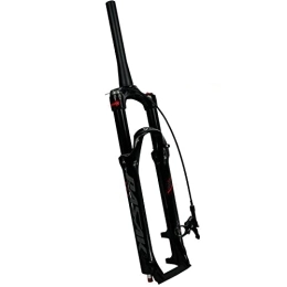 GYWLY Mountain Bike Fork GYWLY Mountain Bike Air Suspension Forks 26 / 27.5 / 29in MTB Suspension Forks With Rebound Adjustment 100mm Travel QR Remote Lockout Tapered Tube (Size : 26inch)