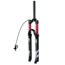 HANHJ Mountain Bike Fork HANHJ Mountain Bike Front Fork, 26 / 27.5 / 29 Inch Air Mountain Bike Suspension Fork Suspension MTB Gas Fork 120mm Travel Straight / Tapered Tube Bicycle Front Fork, Linear Control-26
