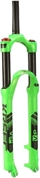 HAO KEAI Spares HAO KEAI MTB Bicycle Suspension Fork Bicycle Suspension Fork 26 27.5 29 In Mountain Bike Front Fork Double Air Chamber Shoulder Control Disc Brake 1-1 / 8" (Color : Green, Size : 27.5inch)