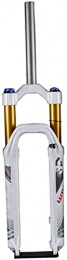 HAO KEAI Spares HAO KEAI MTB Bicycle Suspension Fork Bicycle Suspension Fork 26" 27.5" 29" MTB Air Bike Fork 1-1 / 8" QR 9mm Disc Brake Travel 100mm 1670g (Color : White, Size : 26")
