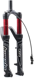 HAO KEAI Mountain Bike Fork HAO KEAI MTB Bicycle Suspension Fork Bike Suspension Fork 26 / 27.5 / 29 Inch MTB Air Fork Mountain Bicycle Front Forks 34 Disc Brake 110mm Travel 1-1 / 8" HL / RL (Color : B-Red, Size : 26in)