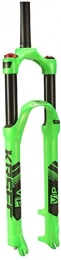 HAO KEAI Mountain Bike Fork HAO KEAI MTB Bicycle Suspension Fork Mountain Bike Suspension Fork 26 / 27.5 / 29in Aluminum Alloy MTB Air Fork Bicycle Fork Stroke: 120mm Shock Absorber Front Fork (Color : Green, Size : 29inch)