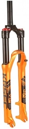 HAO KEAI Spares HAO KEAI MTB Bicycle Suspension Fork Mountain Bike Suspension Fork 26 / 27.5 / 29in Aluminum Alloy MTB Air Fork Bicycle Fork Stroke: 120mm Shock Absorber Front Fork (Color : Orange, Size : 29inch)