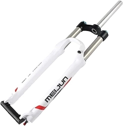 HAO KEAI Mountain Bike Fork HAO KEAI MTB Bicycle Suspension Fork MTB Bicycle Fork 26 / 27.5 Inch Air Suspension Fork Disc Brake Mountain Bike Fork QR 105mm Travel Straight 1-1 / 8" HL / RL (Color : A-White, Size : 26inch)