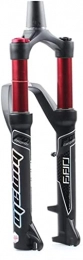 HAO KEAI Spares HAO KEAI MTB Bicycle Suspension Fork MTB Bike Fork 26 / 27.5 / 29 Inch Air Fork Mountain Bike Suspension Forks 34 Disc Brake Bicycle Front Forks 110mm Travel 1-1 / 2" HL / RL (Color : A-Red, Size : 27.5")
