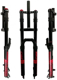 HAO KEAI Spares HAO KEAI MTB Bicycle Suspension Fork MTB Bike Fork 27.5" Air Shock AM Bicycle Suspension Fork 29" Manual Lockout Rebound Adjust Straight Steerer 1-1 / 8" QR 9mm 2350g (Color : Red, Size : 27.5in)