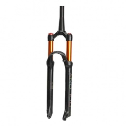 HARUONE Mountain Bike Fork HARUONE Mountain Bike Bicycle Suspension Forks, 26 / 27.5 / 29 Inch Tapered Steerer And Straight Steerer Air Fork, Travel 100MM, tapered shoulder, 27.5