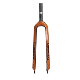 HaushaltKuche Spares HaushaltKuche Bicycle fork 26 / 27.5 / 29" Carbon Fork Moutain Bike Forks Rigid Straight Disc Brake MTB Bicycle 1-1 / 8" fork Muti-color Forks Superlight (Color : Orange 29er)