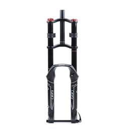 HaushaltKuche Mountain Bike Fork HaushaltKuche Bicycle fork Bicycle Fork 26 / 27.5 / 29er Double Shoulder Air Resilient Oil Damping For Disc Brake Suspension Fork Bicycle Accessory (Color : 27.5 AIR AXLE)