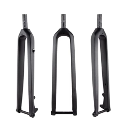 HENGLE Spares HENGLE bicycle front fork Bicycle MTB Bike Mountain Cycling Front Fork Carbon Fiber Rigid Fork Fit For Wheel 26er 27.5er 29er Thru Axle 15mm*100mm outdoor leisure (Color : Matt Straight 27.5)
